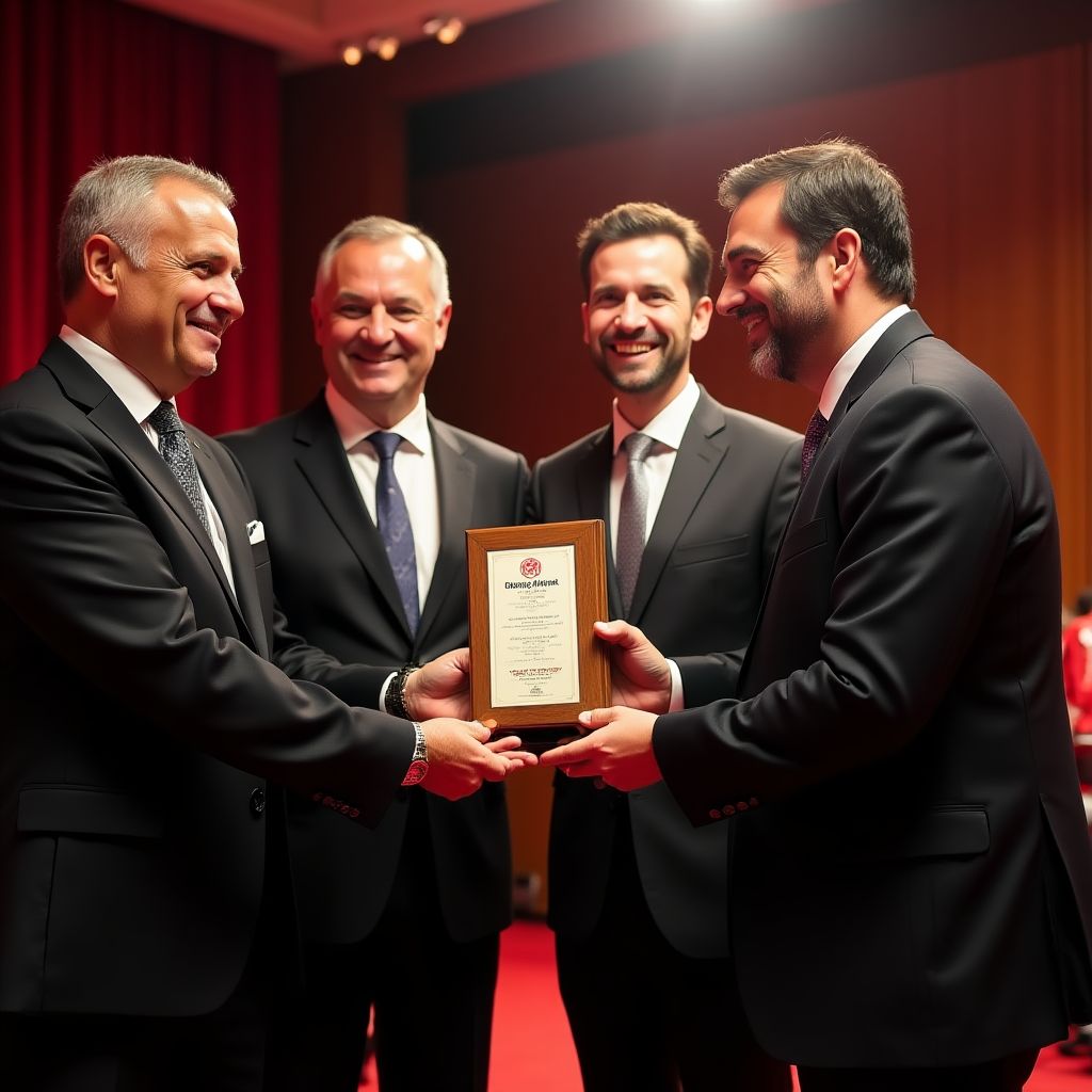 TürkCoach ekibi ödül töreninde