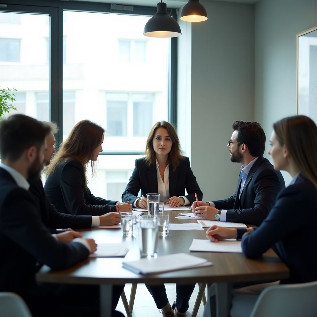 TürkCoach ekibi İstanbul ofisinde strateji toplantısında